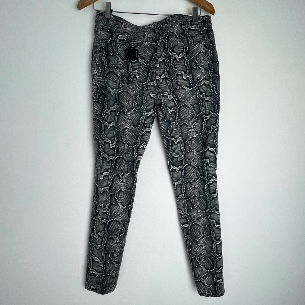 Michael Kors Pants Size 8 black gray and snake skin pattern skinny leg